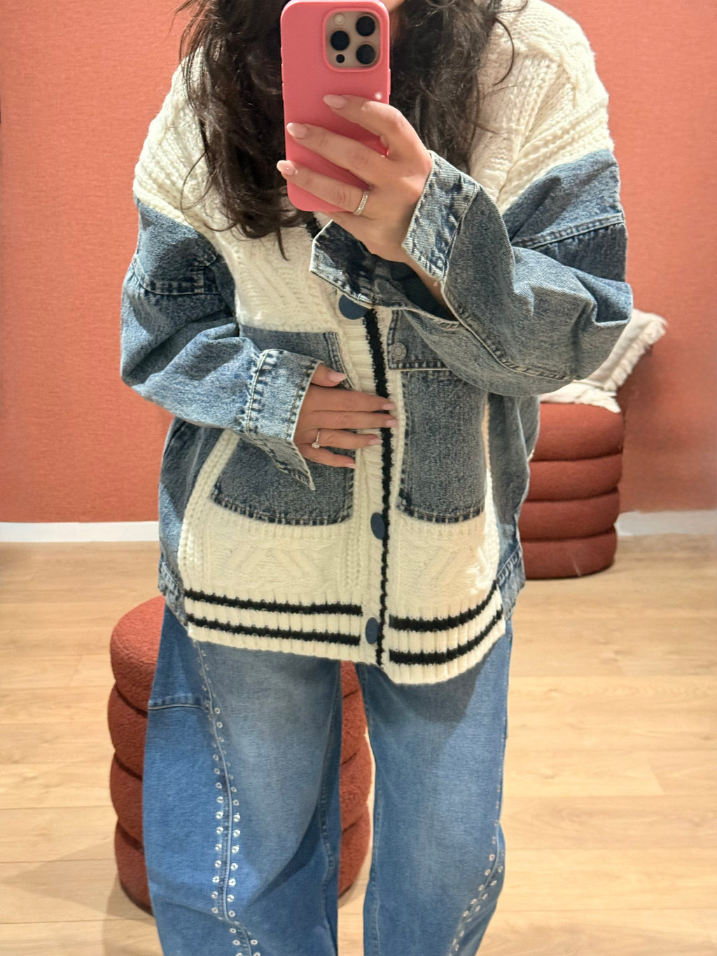 Veste Gilet jean - Blanc