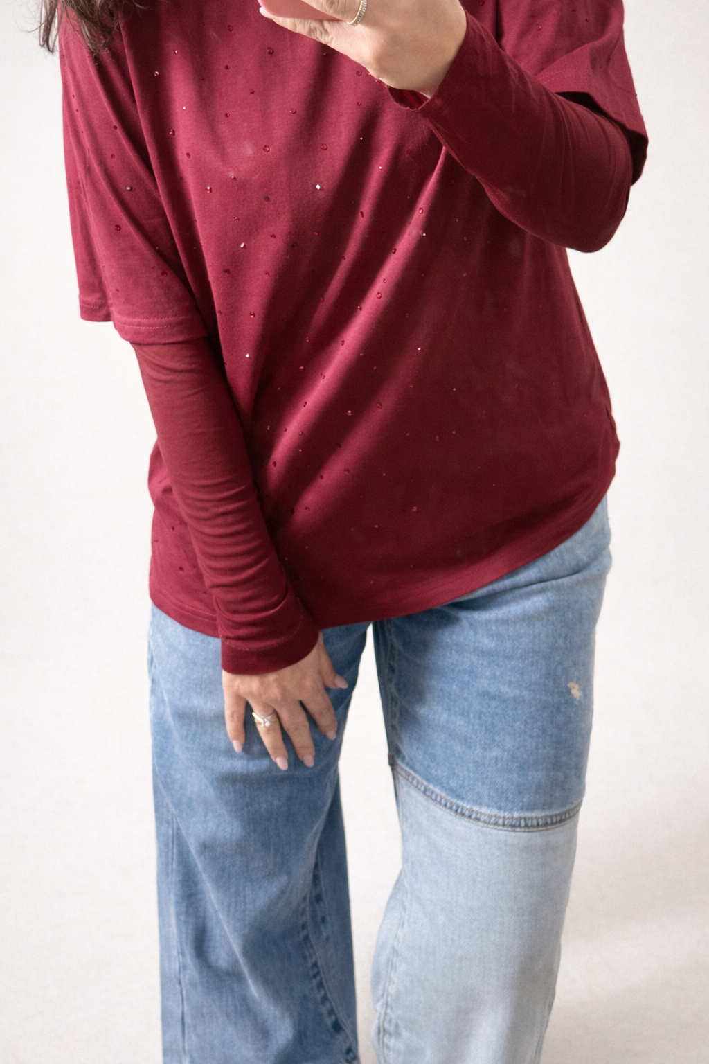 T-shirt Kurt - Bordeaux