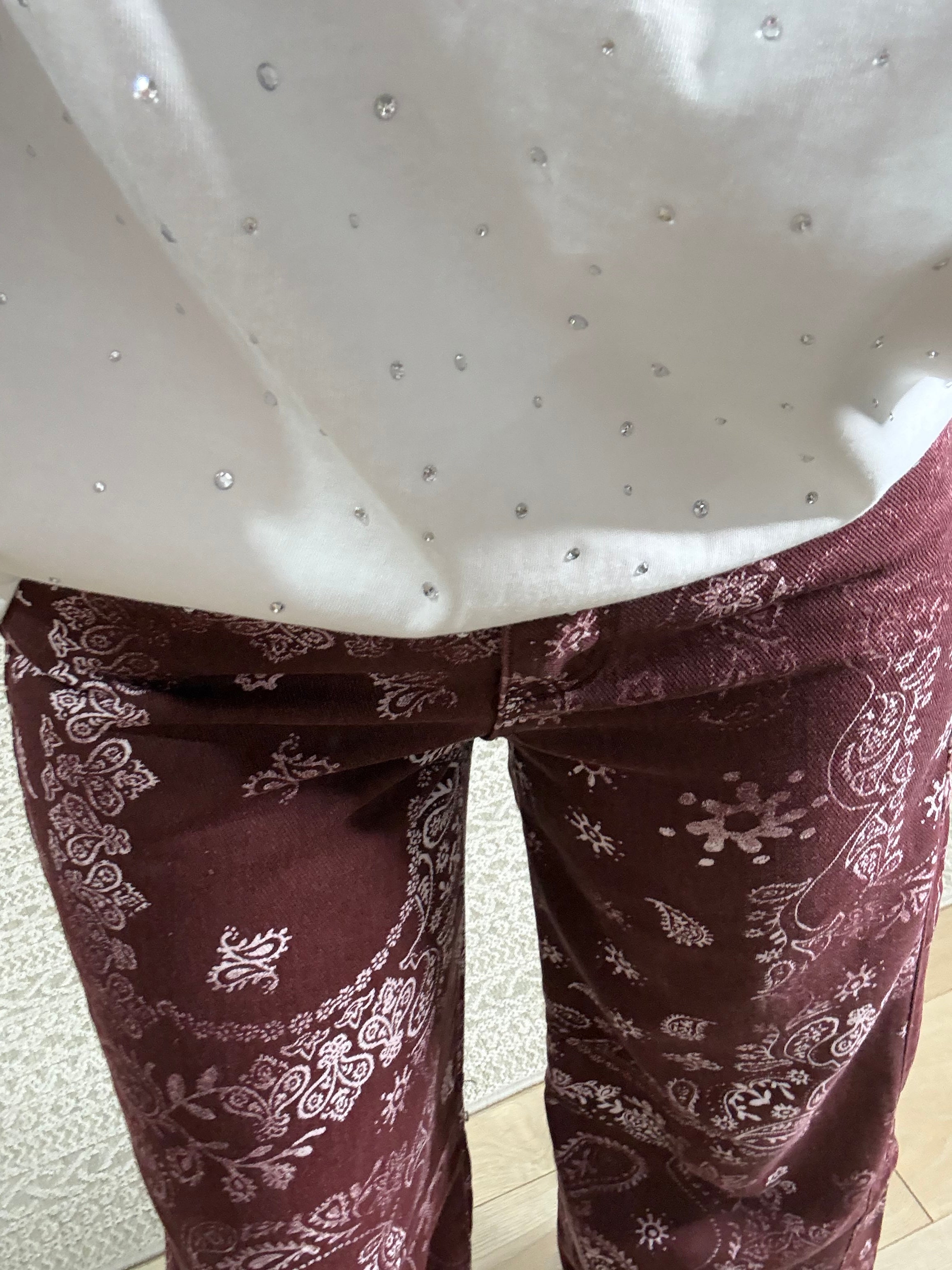 Jeans Bandana - Bordeaux