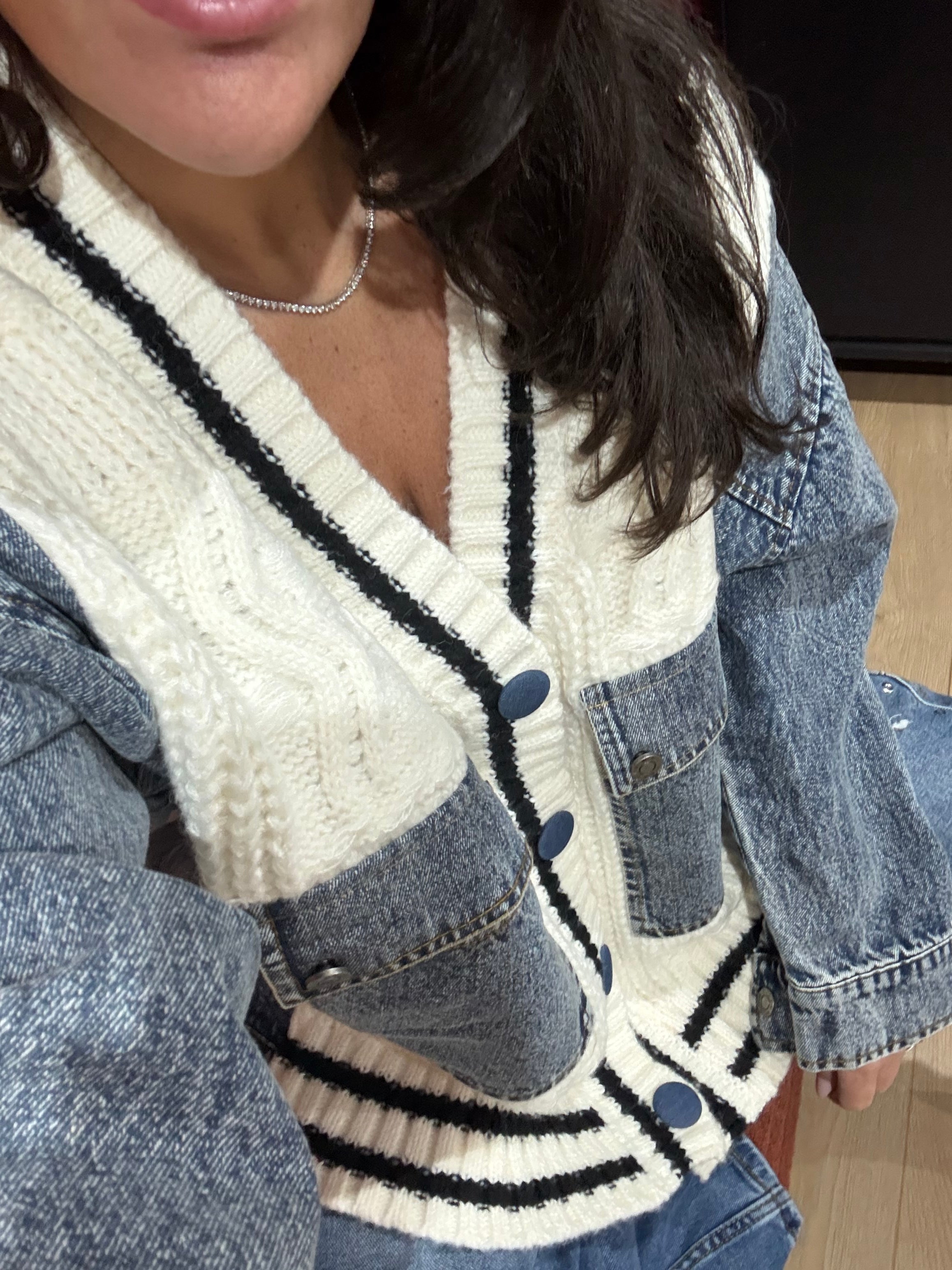 Veste Gilet jean - Blanc