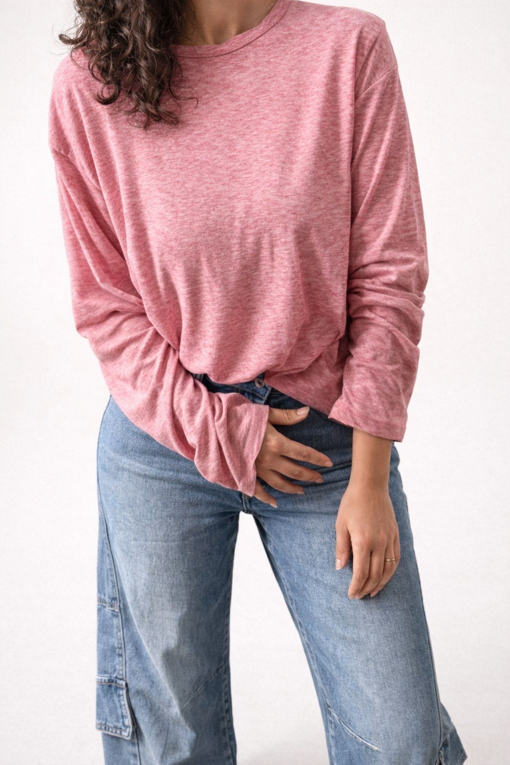 T-shirt Mitaine Epaulette Paula - Rose