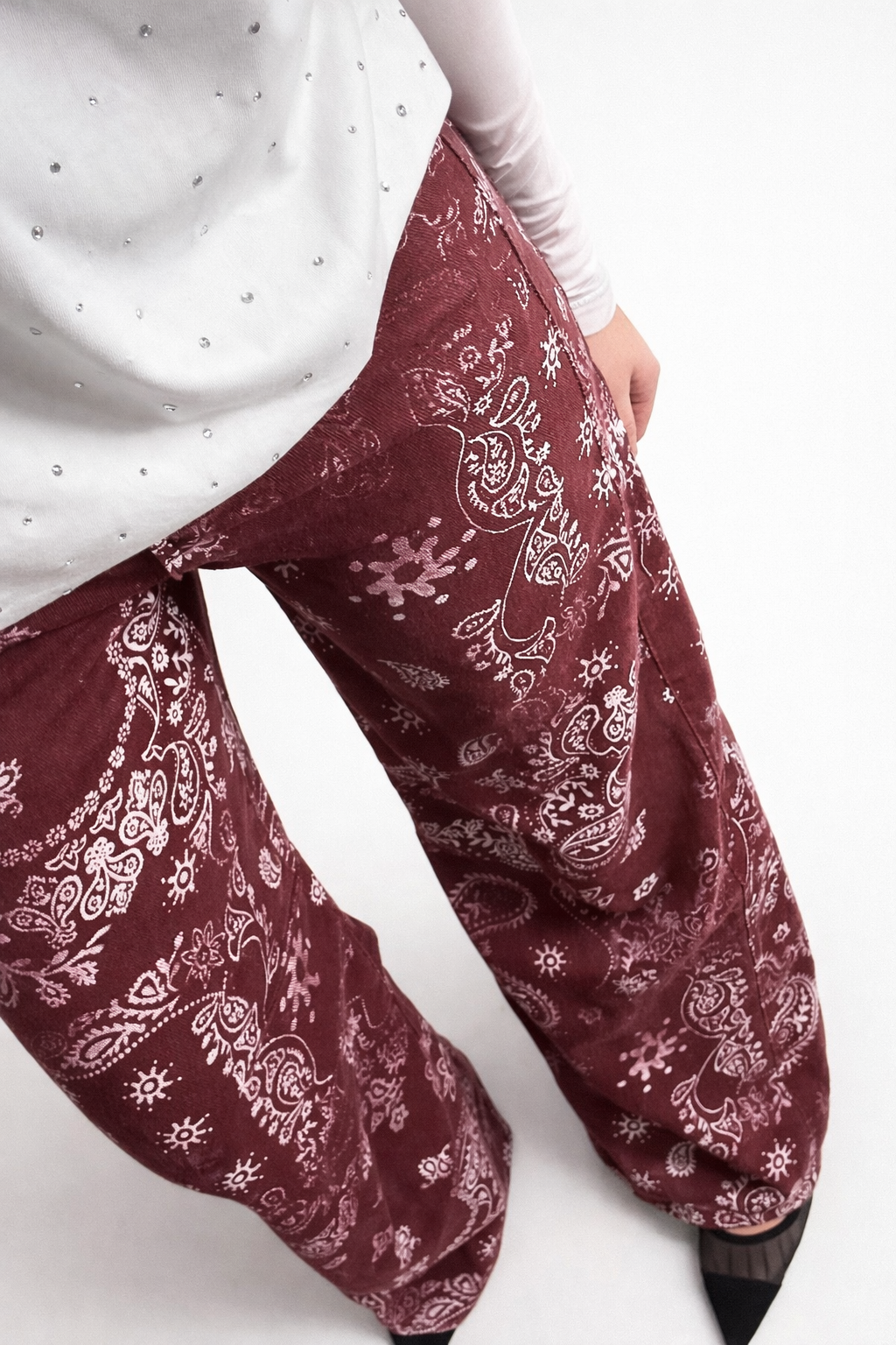 Jeans Bandana - Bordeaux