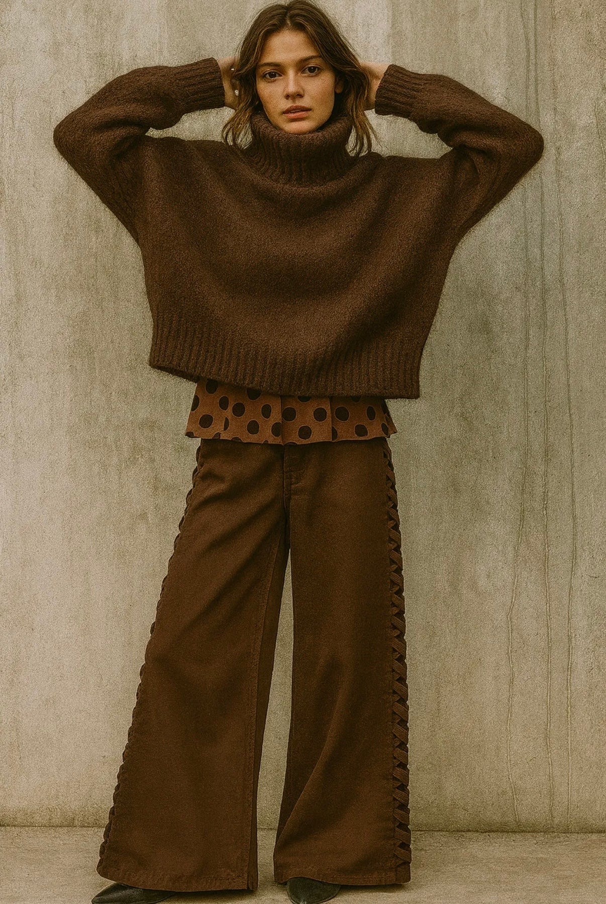 Jeans Tressé - Choco
