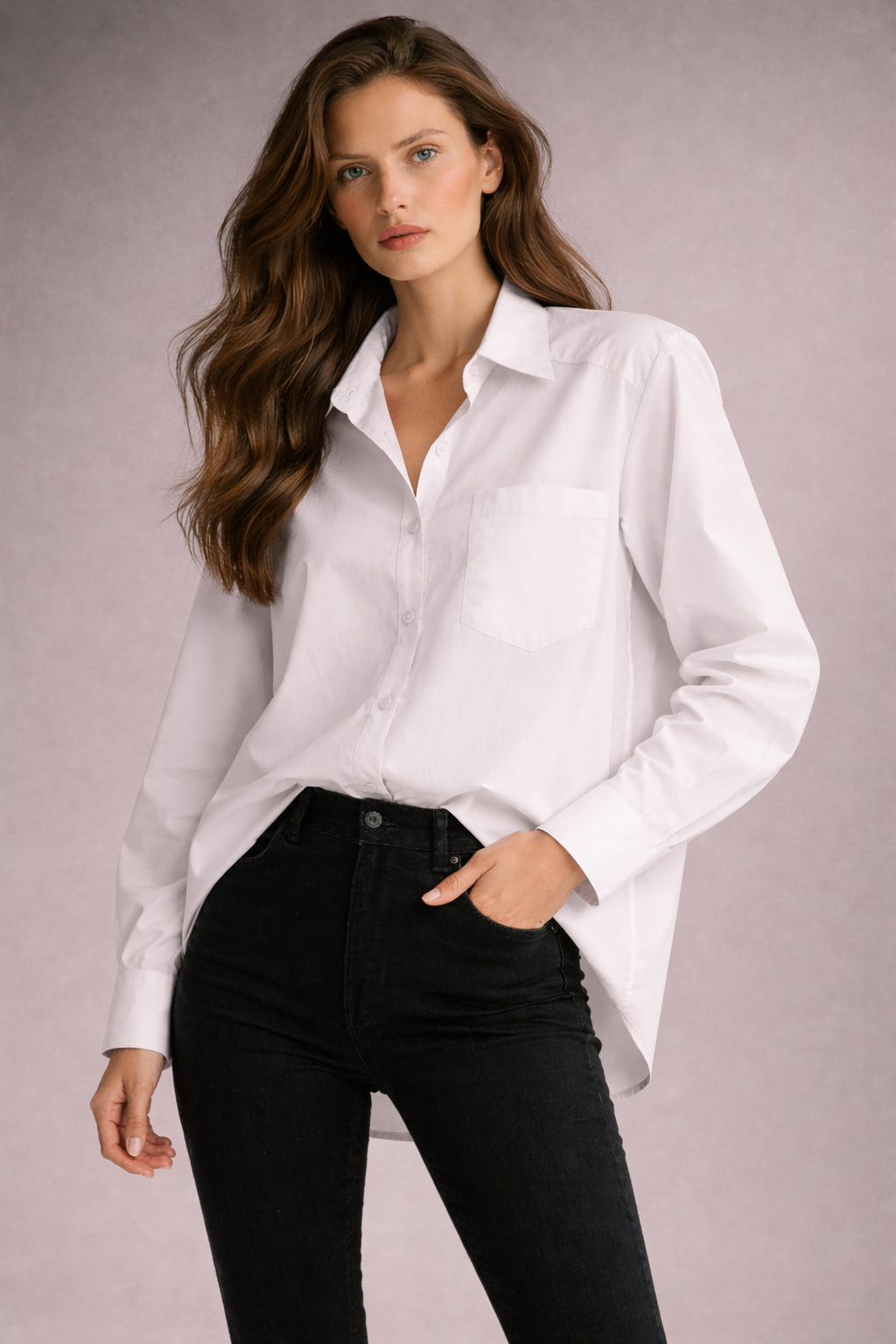 Chemise Épaulette Louna - Blanc