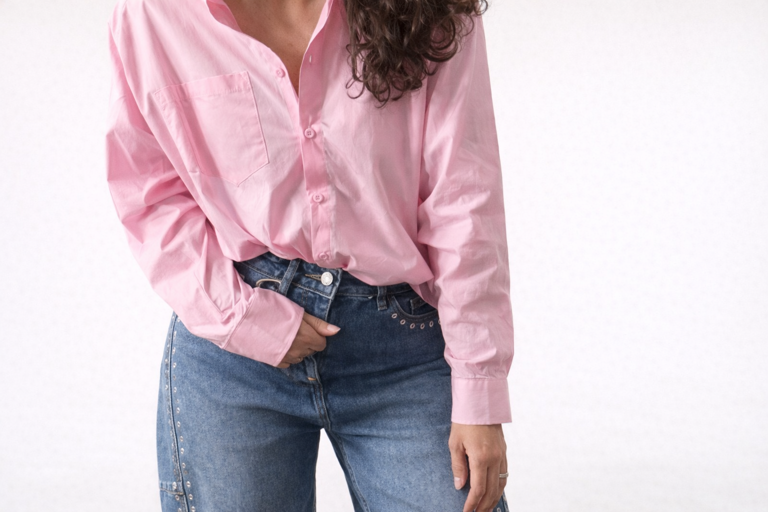 Chemise Épaulette Louna - Rose